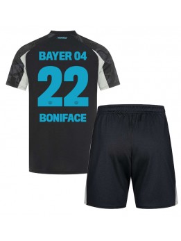 Bayer Leverkusen Victor Boniface #22 Dječji Rezervni Dres kompleti 2024-25 Kratak Rukavima (+ kratke hlače)